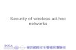 Security of wireless ad-hoc networks
