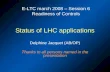 Status of LHC applications