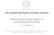 LIU external beam dump review External beam dump option A: branching off from LSS6