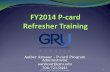 FY2014 P-card  Refresher Training