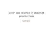 BINP experience in magnet production