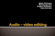 Audio – video editing