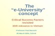 The   “e-University” concept