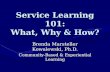 Service Learning 101: What, Why & How?