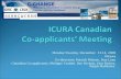ICURA Canadian  Co-applicants’ Meeting