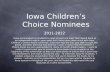 Iowa Children’s Choice Nominees