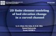 2D finite element modeling  of bed elevation change  in a curved channel