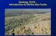 Geology 3120 -  Introduction to Strike-Slip Faults