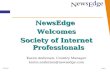 NewsEdge  Welcomes Society of Internet Professionals Karen Andersen, Country Manager