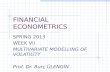 FINANCIAL ECONOMETRICS