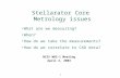 Stellarator Core  Metrology issues