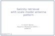 Salinity retrieval  with scale model antenna pattern
