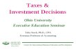 Taxes & Investment Decisions
