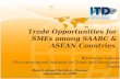 Trade Opportunities for SMEs among SAARC & ASEAN Countries