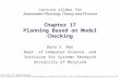 Chapter 17 Planning Based on Model Checking