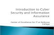 Introduction to Cyber Security and Information Assurance