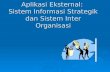 Aplikasi Eksternal:  Sistem Informasi Strategik dan Sistem Inter Organisasi