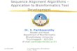 Sequence Alignment Algorithms – Application to Bioinformatics Tool Development