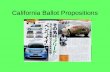 California Ballot Propositions