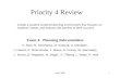 Priority 4 Review