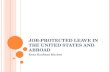 Job-Protected Leave in the United States and Abroad