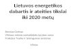 Lietuvos energetikos dabartis ir ateities tikslai iki 2020 metų