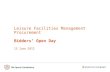Leisure Facilities Management Procurement Bidders’ Open Day 13 June  2012