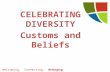 CELEBRATING  DIVERSITY Customs and Beliefs