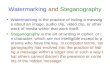 Watermarking  and Steganography