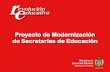 Proyecto de Modernización  de Secretarías de Educación