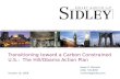Transitioning toward a Carbon Constrained U.S.:  The Hill/Obama Action Plan