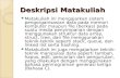 Deskripsi Matakuliah