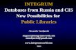 INTEGRUM Databases from Russia and CIS New Possibilities for  Public Libraries