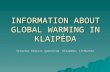 INFORMATION ABOUT GLOBAL WARMING IN KLAIP ĖDA