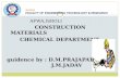 AFWA,ISROLI CONSTRUCTION MATERIALS        CHEMICAL DEPARTMENT
