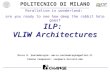 ILP:  VLIW Architectures