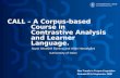 CALL – A Corpus-based Course in Contrastive Analysis and Learner Language.