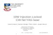 10W Injection-Locked  CW Nd:YAG laser