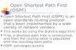 Open Shortest Path First (OSPF)