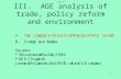 III.  AGE analysis of trade, policy reform and environment