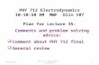 PHY 712 Electrodynamics 10-10:50 AM  MWF  Olin 107 Plan for Lecture 35: