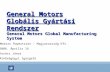 General Motors Globális Gyártási Rendszer General Motors Global Manufacturing System
