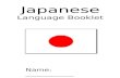 Japanese Language Booklet