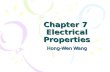 Chapter 7  Electrical Properties