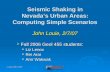Seismic Shaking in Nevada’s Urban Areas: Computing Simple Scenarios