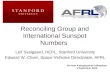 Reconciling Group and International Sunspot Numbers