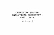 CHEMISTRY 59-320 ANALYTICAL CHEMISTRY Fall - 2010