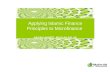 Applying Islamic Finance Principles to Microfinance  ABYAN AHMED, MUSLIM AID UK