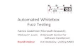 Automated Whitebox  Fuzz Testing
