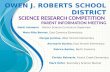 Owen J. Roberts School District Science Research Competition  Parent Information Meeting